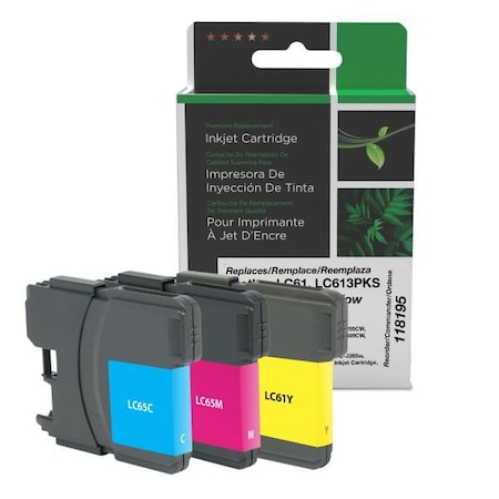 Clover Imaging Group Imaging Remanufactured Cyan, Magenta, Yellow Ink Cartridges 118195